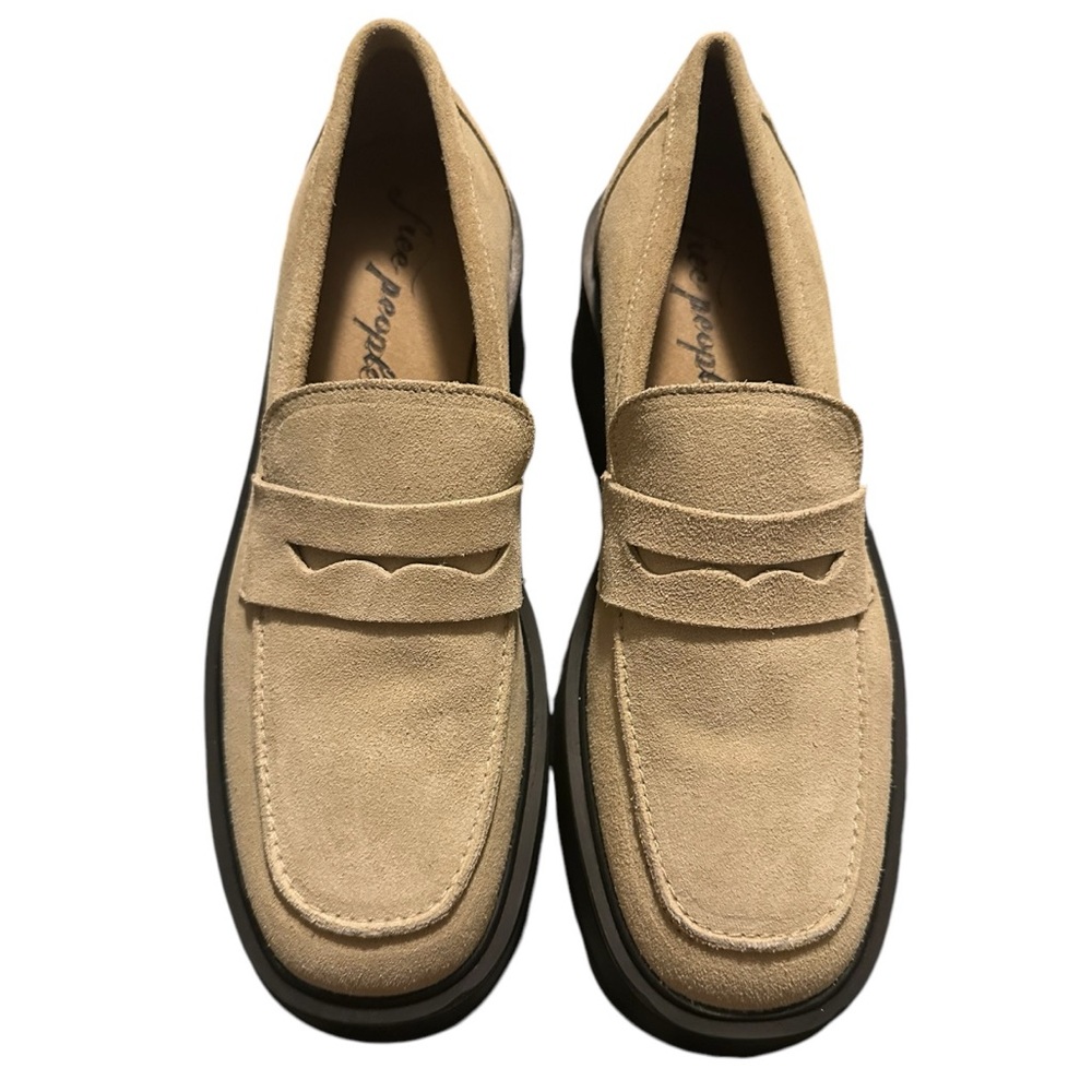 Free People Nico Platform Loafers Cappuccino